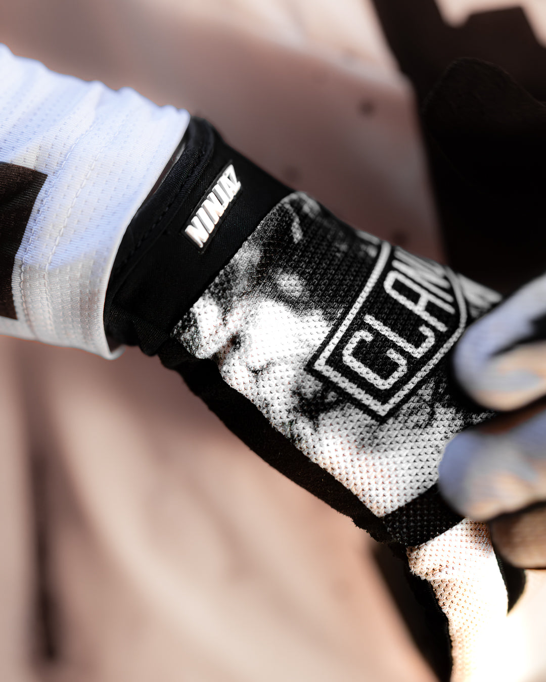 Ninja Gloves X Clano - Black/White